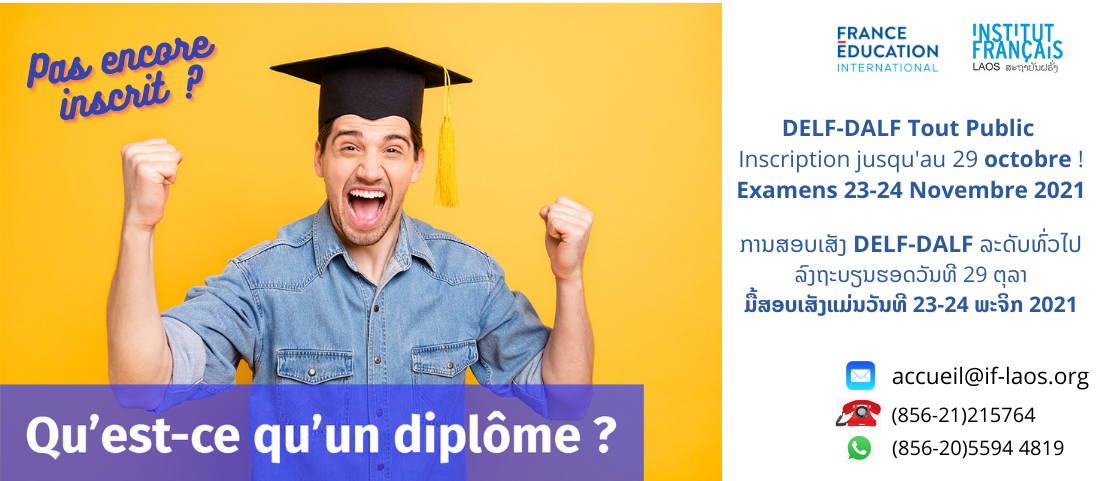 LES INSCRIPTIONS AUX EXAMENS DELF/DALF SONT OUVERTES !