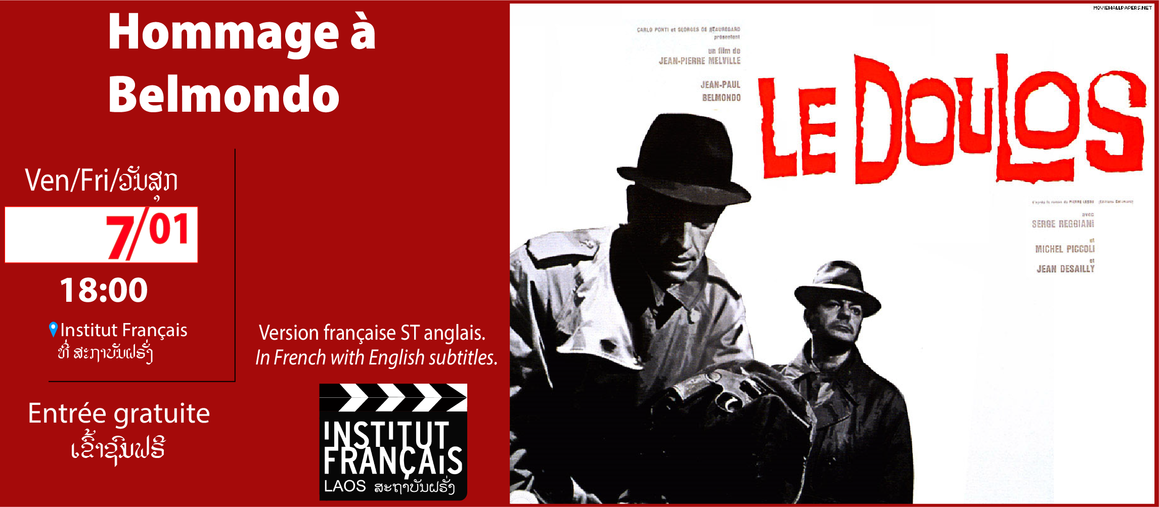 Film screening outdoors! HOMMAGE A BELMONDO "LE DOULOS"