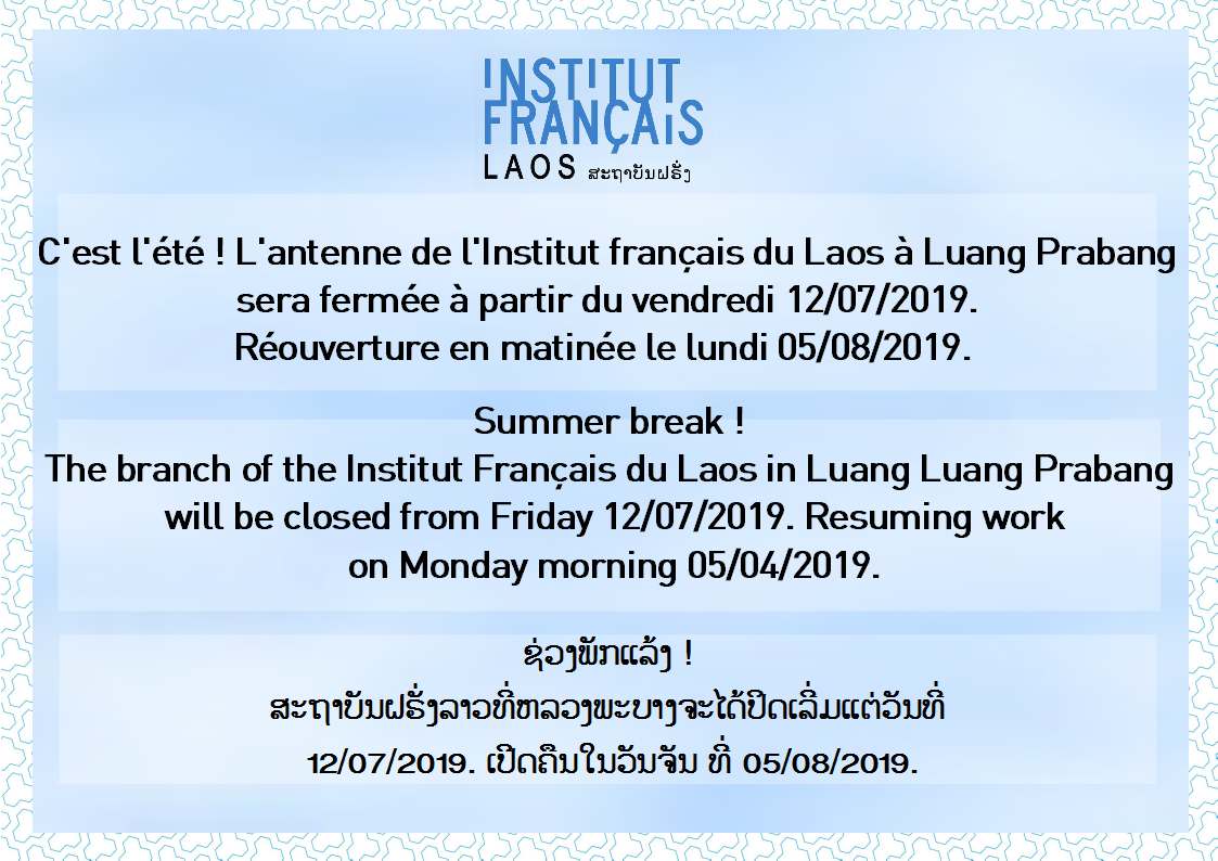Fermeture IFL - Luang Prabang
