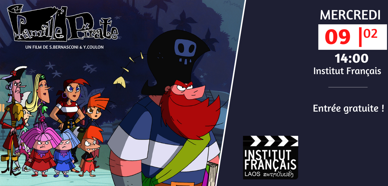 Cinéma-enfants « Famille pirate», Stéphane Bernasconi et Yves Coulon, 1h34