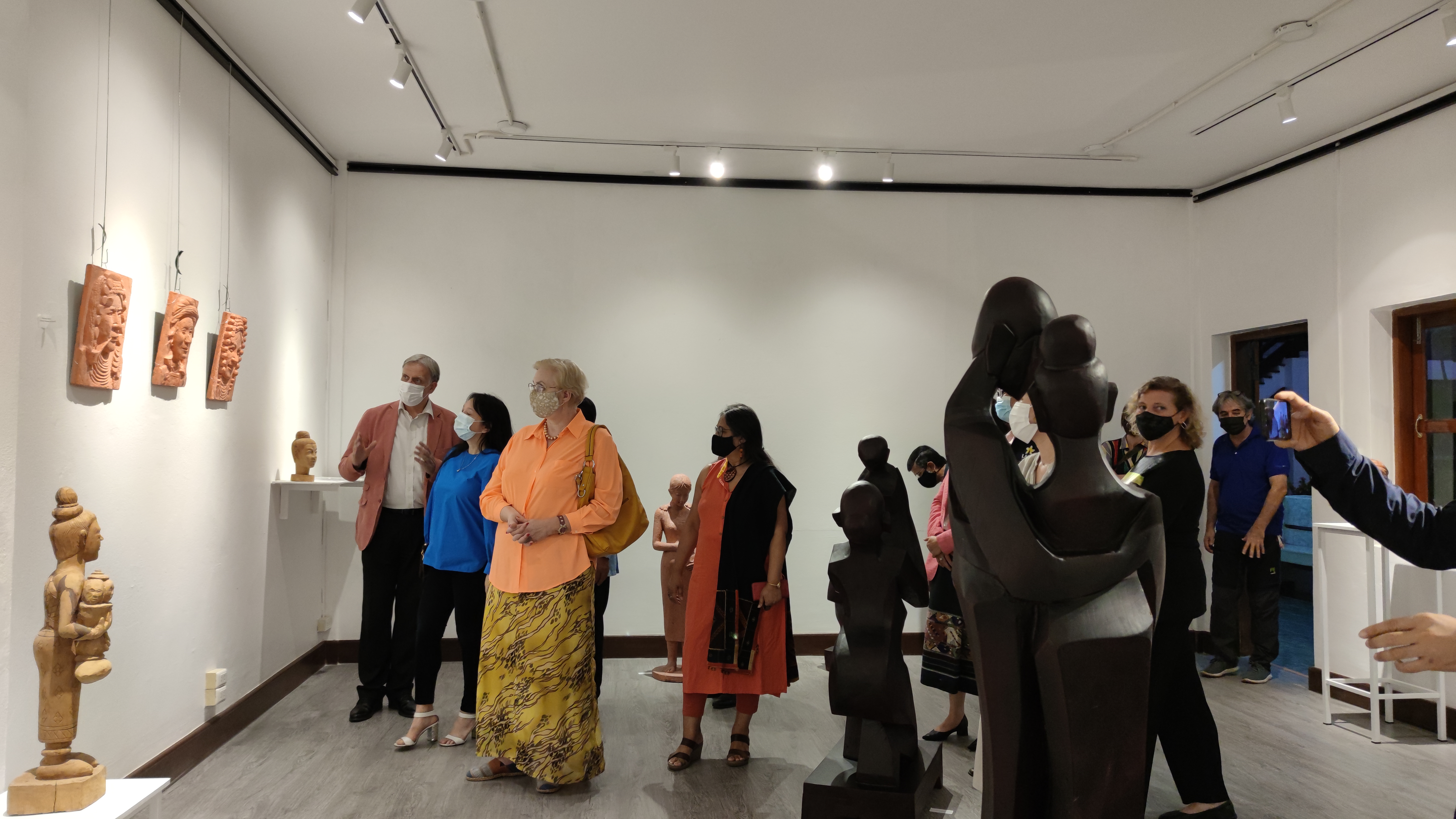 A splendid exhibition of SCULPTURES by Lao artists at the French Institute